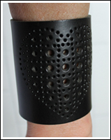 Lederarmband mit Herz Lochmuster