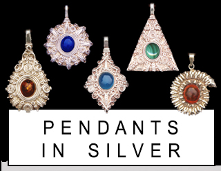 pendants in silver
