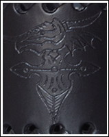 gothic dragon engraved